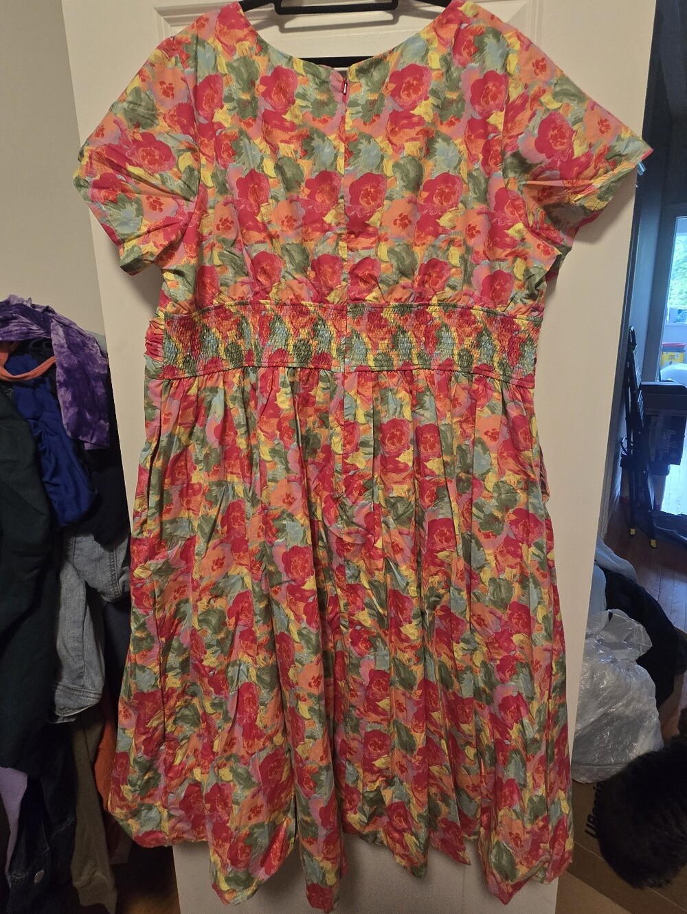 eshakti Floral Midi Dress Size 4X- 28W - Picture 7 of 7